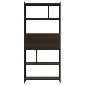 Calgary Shelf, Dark Oak / Black, 84 x 190 cm