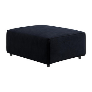 Carmo Footstool, Velvet Fabric 3031 Blue, 74 x 94 cm