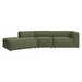 Carmo Sofa, Skagen Fabric 3165 Green, W 322 cm