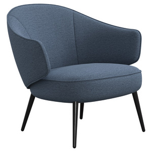 Charlotte Armchair, Capri Fabric 3233 Blue / Espresso Charlotte Armchair, Capri Fabric 3233 Blue / Espresso