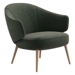 Charlotte Armchair, Ravello Fabric 3223 Dusty Green / Oak Charlotte Armchair, Ravello Fabric 3223 Dusty Green / Oak