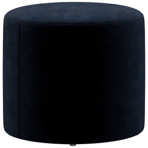 Eden Footstool, Velvet Fabric 3031 Blue, ø 45 cm Eden Footstool, Velvet Fabric 3031 Blue, ø 45 cm