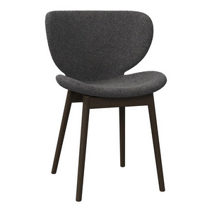 Hamilton Chair, Lazio Fabric 3097 Grey / Dark Oak
