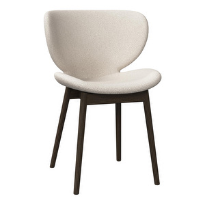 Hamilton Chair, Lazio Fabric 3090 White / Dark Oak