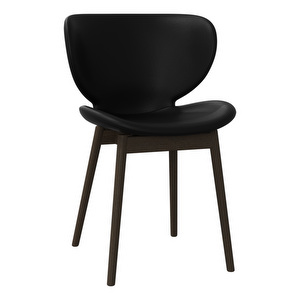 Hamilton Chair, Nordic Grain Leather 5130 Black / Dark Oak