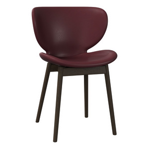 Hamilton Chair, Nordic Vintage Leather 5154 Burgundy / Dark Oak
