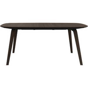 Hauge- jatkettava ruokapöytä, tumma tammi, 99 x 185/255 cm