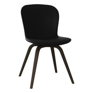 Hauge Chair, Nordic Grain Leather 5130 Black / Dark Oak