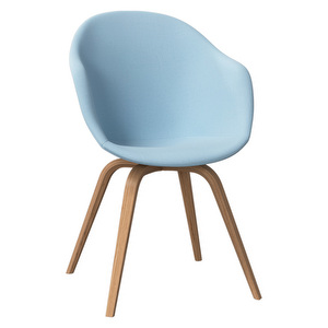 Hauge Chair, Frisco Fabric 2275 Blue / Oak