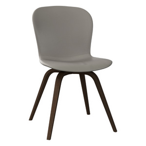 Hauge Chair, Nordic Grain Leather 5132 Taupe / Dark Oak