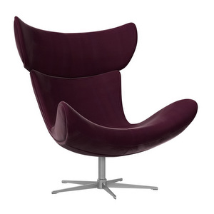 Imola-nojatuoli, Bologna-kangas 3258 kirsikanpunainen / teräs