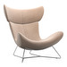 Imola Armchair, Velvet Fabric 3033 Sand