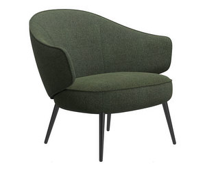 Charlotte Armchair, Lazio Fabric 3094 Dark Green Charlotte Armchair, Lazio Fabric 3094 Dark Green