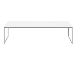 Lugo Coffee Table, White/White, 144 x 48 cm