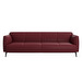 Modena Sofa, Nordic Vintage Leather 5154 Burgundy, W 218 cm