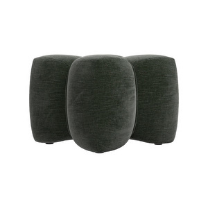 Nawabari Footstool, Napoli Fabric 2268 Dusty Green, 54 x 54 cm