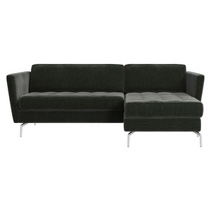 Osaka Chaise Longue, Napoli Fabric 2268 Dusty Green, W 206 cm