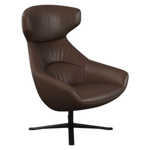 Porto Armchair, Nordic Grain Leather 5131 Stone