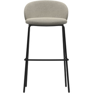 Princeton Bar Stool, Lazio Fabric 3091 Beige, H 97 cm