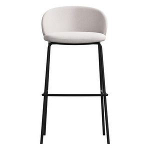 Princeton Bar Stool, Frisco Fabric 2070 Beige, H 97 cm