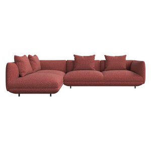 Salamanca-kulmasohva, Avellino-kangas 3250 punainen, L 328 cm