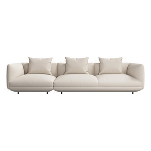 Salamanca Sofa, Lazio Fabric 3090 White, W 328 cm