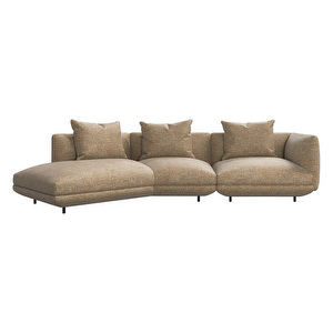 Salamanca Sofa, Tuscany Fabric 3205 Mustard, W 331 cm
