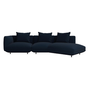 Salamanca Sofa, Napoli Fabric 2257 Blue, W 331 cm