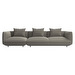 Salamanca Sofa, Napoli Fabric 2250 Grey, W 328 cm