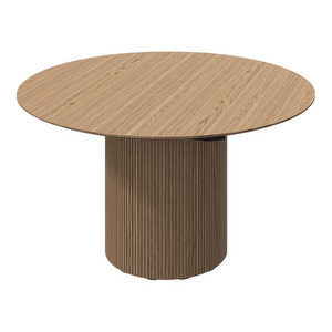 Santiago -jatkettava ruokapöytä, luonnonvärinen tammi, ⌀ 135/181 cm