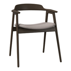 Seoul Chair, Capri Fabric 3231 Sand / Dark Oak