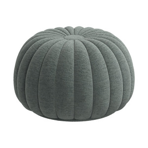 Sweet Art Footstool, Lucca Fabric 3322 Green, stitched