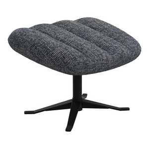 Tilburg Footstool, Tuscany Fabric 3206 Blue