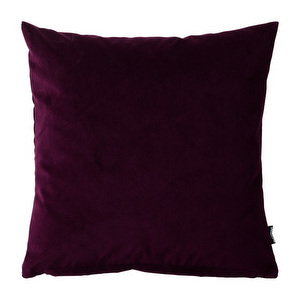 Velvet Cushion, Plum, 43 x 43 cm
