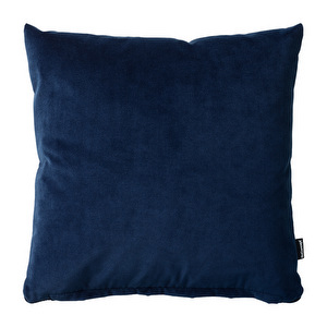 Velvet Cushion, Deep Blue, 43 x 43 cm