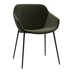 Vienna Chair, Velvet Fabric 3134 Olive Green / Black Vienna Chair, Velvet Fabric 3134 Olive Green / Black