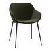 Vienna Chair, Velvet Fabric 3134 Olive Green / Black