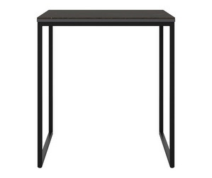 Lugo Coffee Table, Dark Marble, 48 x 48 cm