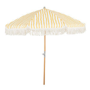 Gatsby-aurinkovarjo, kelta-valkoraidallinen, ø 180 cm Gatsby-aurinkovarjo, kelta-valkoraidallinen, ø 180 cm