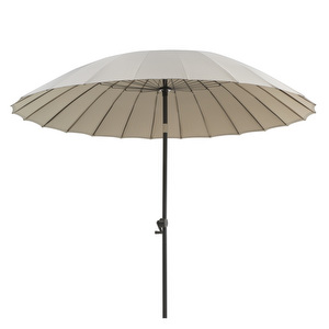 Shanghai-aurinkovarjo, khaki / antrasiitti, ⌀ 270 cm