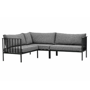 Upper-kulmasohva, Teddy-kangas antrasiitti / musta