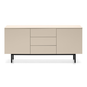 Made-senkki, beige / musta, 2 ovea, 3 laatikkoa