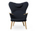 CH78 Armchair, Fiord Fabric 782 Blue