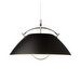 HJW37 The Pendant -riippuvalaisin, musta / nikkeli