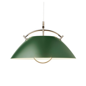 HJW37 The Pendant -riippuvalaisin, tummanvihreä / kulta HJW37 The Pendant -riippuvalaisin, tummanvihreä / kulta