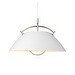HJW37 The Pendant -riippuvalaisin, valkoinen / nikkeli