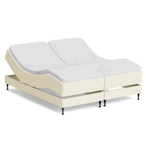 Marstrand-moottorisänky, Premium Split / Skye-kangas chalk, 180 x 210 cm / medium - firm