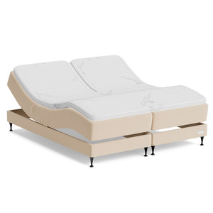 Marstrand-moottorisänky, Premium Split / Wool-kangas beige, 180 x 210 cm / medium - firm