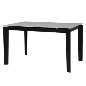 Lord -jatkettava ruokapöytä, valkoinen/mattamusta, 85 x 130/190 cm Lord -jatkettava ruokapöytä, valkoinen/mattamusta, 85 x 130/190 cm