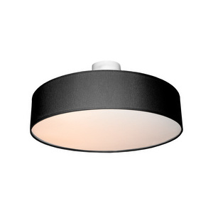 Basic-plafondi , musta, ⌀ 45 cm, matala